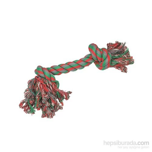 Flamingo 2 Düğümlü Pembe Gri XL 40 cm  Köpek Oyuncağı
