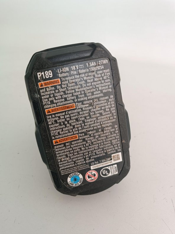 Ryobi 18V 1.50Ah Li-ion Akü P189 2.El - 4