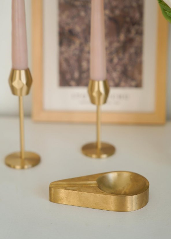 The Mia BRS0147 Brass Pirinç İnce Küllük 12*7 - 5