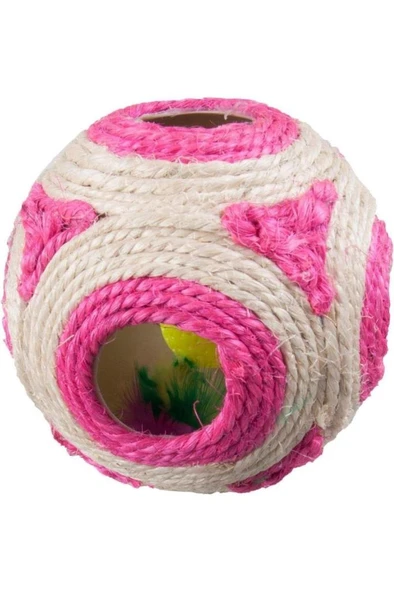 Flamingo Sisal Top 11 cm Çıngırak + Catnip - Resim 4