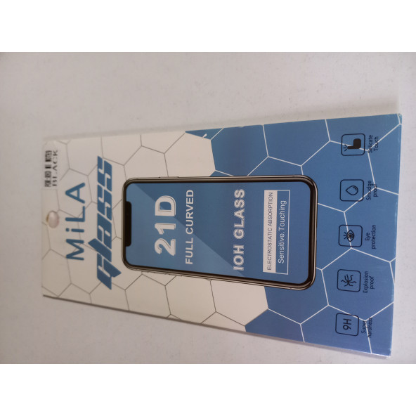ASLANTİC XİAOMI REDMI NOTE 9 SİYAH 21D CAM KORUYUCU