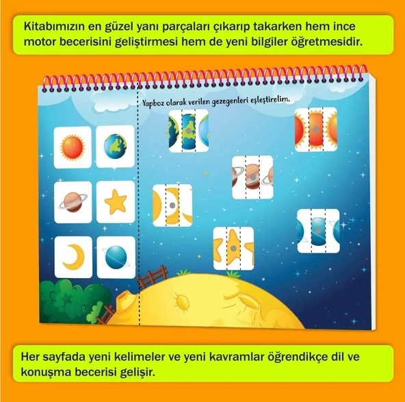 Y.Z. 2-4 Yaş Konuşma ve Dikkati Geliştiren Cırt Cırtlı Etkinlik Kitabım ve 2-4 Yaş Zeka Kutusu Konuşmayı Geliştiren Oyun - 4