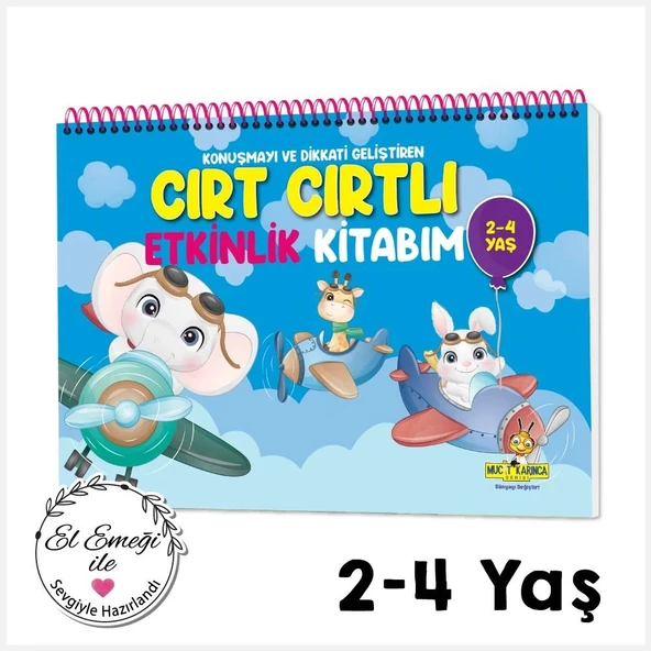 Y.Z. 2-4 Yaş Konuşma ve Dikkati Geliştiren Cırt Cırtlı Etkinlik Kitabım ve 2-4 Yaş Zeka Kutusu Konuşmayı Geliştiren Oyun - 2