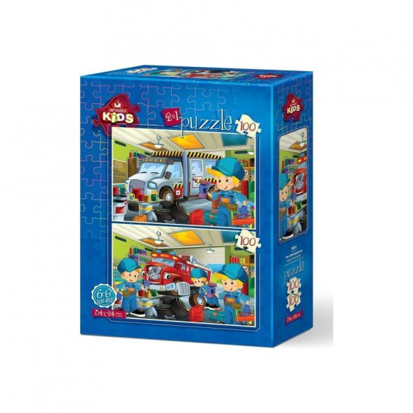 Art Puzzle 2x100 Parça Küçük Tamirciler 5641