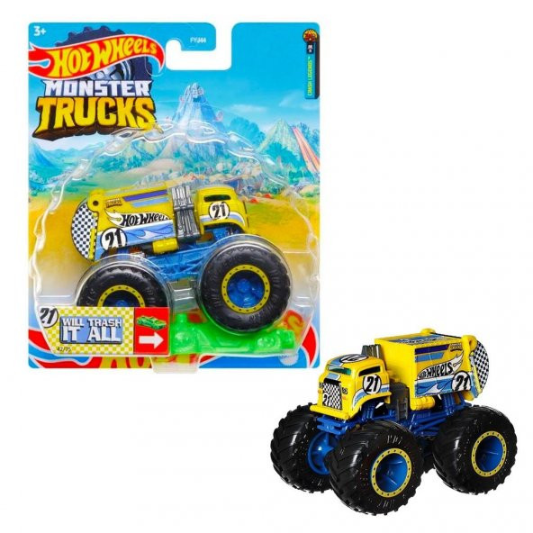 FYJ44 Monster Trucks 1:64 Araba Will Trash It All HHG67