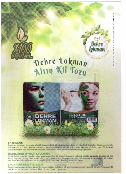 ALTIN KİL TOZU MASKESİ (3 adet) - 2