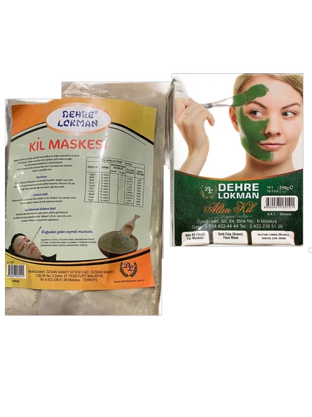 ALTIN KİL TOZU MASKESİ (3 adet) - 3