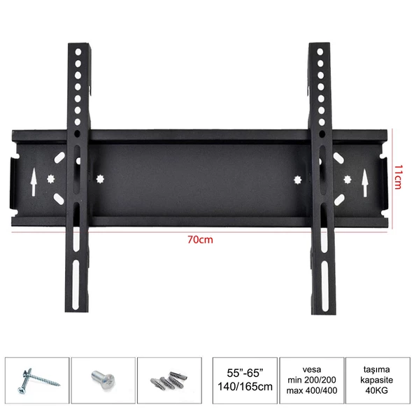 POLSAT 7011 Lcd Askı Aparatı Sabit 55-65-75 İnç 140-165-190cm