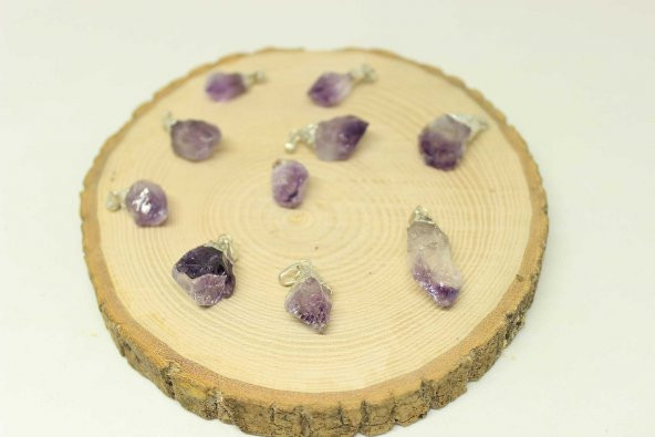 Ametist Taşı Kolye Ucu - 3