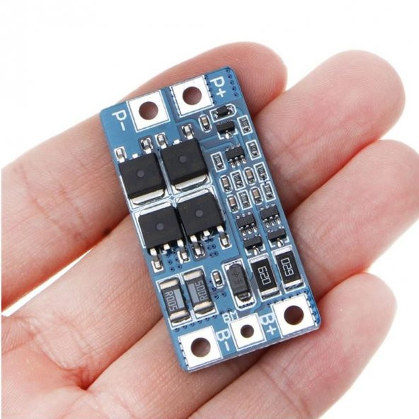 2S 10A BMS 7.4V 18650 Lityum LiPo Pil Şarj Koruma Modülü - 3