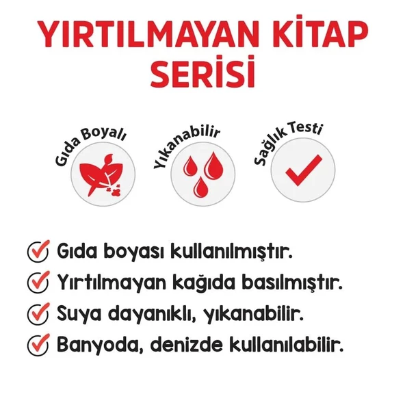 Y.Z. Yırtılmayan Kitap Seti (Çiğnenebilir, Yıkanabilir, Yırtılmaz, Gıda Boyalı) – Hikaye Kitabı Serisi 3 Kitap - 9