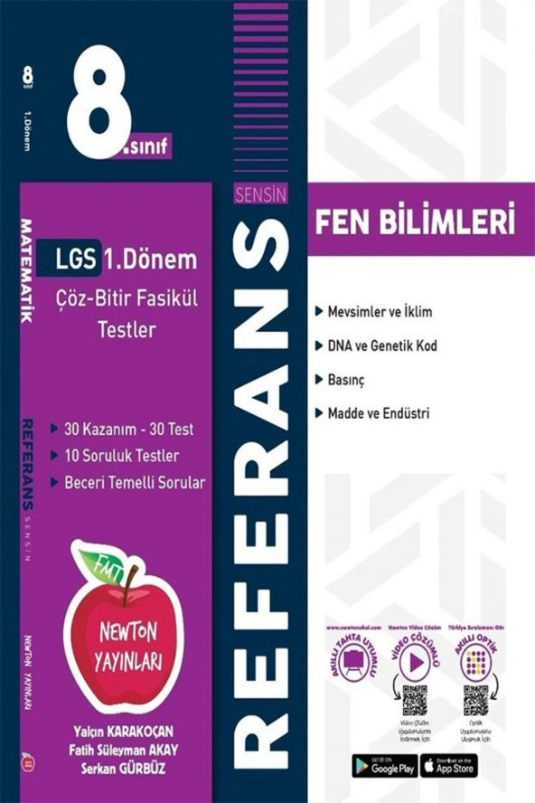 8.sınıf 1.dönem Tekrarı Referans Fen Bilimleri Fasikül Soru Bankası ürün görseli