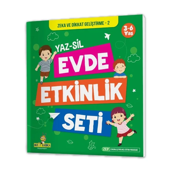 3-6 Yaş Evde Etkinlik Seti (Çizgi Çalışmaları, Sayılar, Geometrik Şekiller, Mantık Soruları, Dikkat Geliştirme) - 4