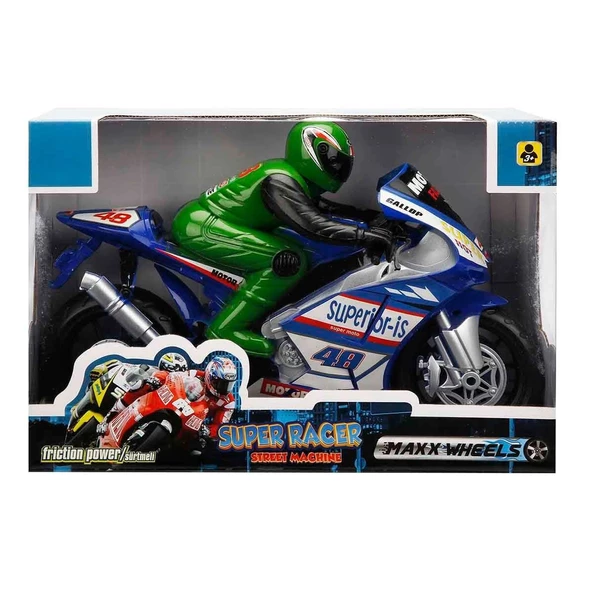 88101 Sunman, Super Racer Sürtmeli Motorsiklet 32 cm - 2