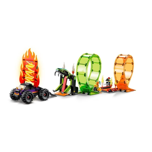 60339 Lego City - Çift Çemberli Gösteri Arenası 598 parça +7 yaş - 5