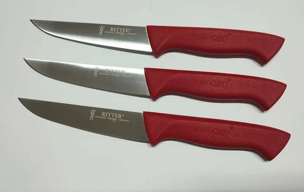SOLİNGEN GÜNLÜK KULLANIM BIÇAĞI KIRMIZI 1 ADET ,13 cm