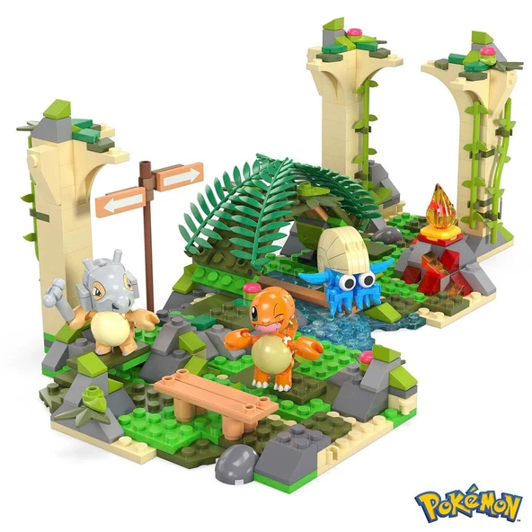 HDL86 MEGA™ Pokémon™ Jungle Ruins - Adventure Builder Antik Kent Seti 464 parça +7 yaş - 2