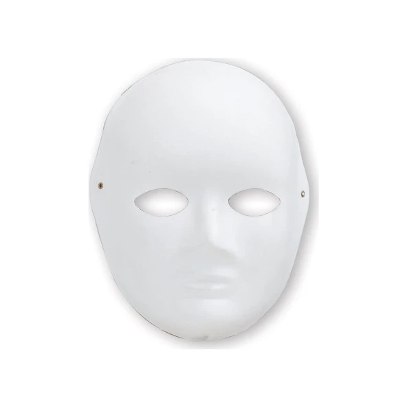 Puti Maske Karton Büyük Surat Karton Maske