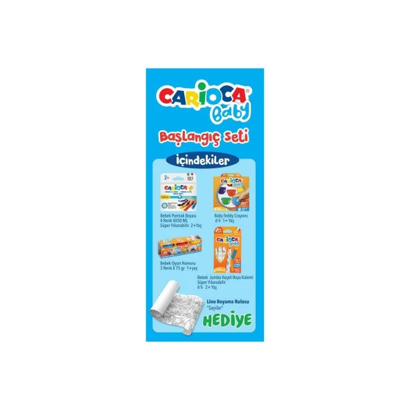 Carioca 4 Parça Boyama Bebek Başlangıç Seti Lino Boyama Rulosu Hediyeli - 2