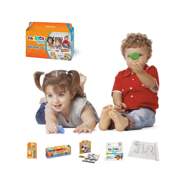 Carioca 4 Parça Boyama Bebek Başlangıç Seti Lino Boyama Rulosu Hediyeli - 3