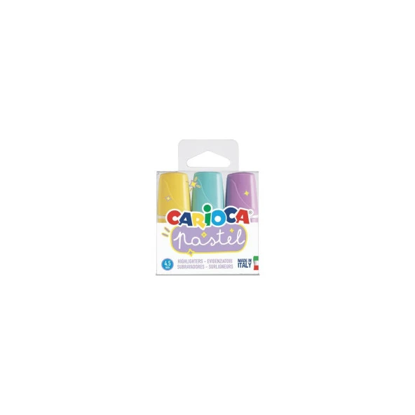 Carioca Pastel Renk Mini İşaretleme Kalemi 3'Lü
