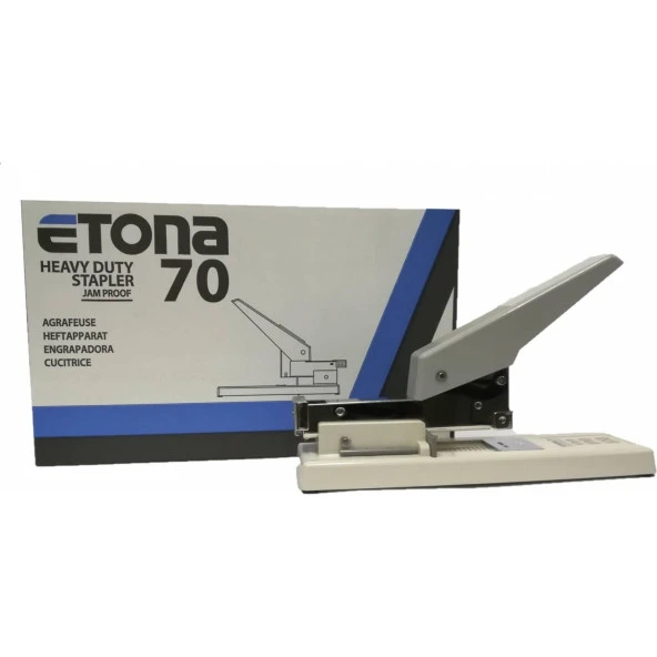 Etona Kollu Zımba Makinası 70 Sayfa Kapasiteli 23/6-10 Arşiv Tipi Kollu Zımba Makinesi - 2