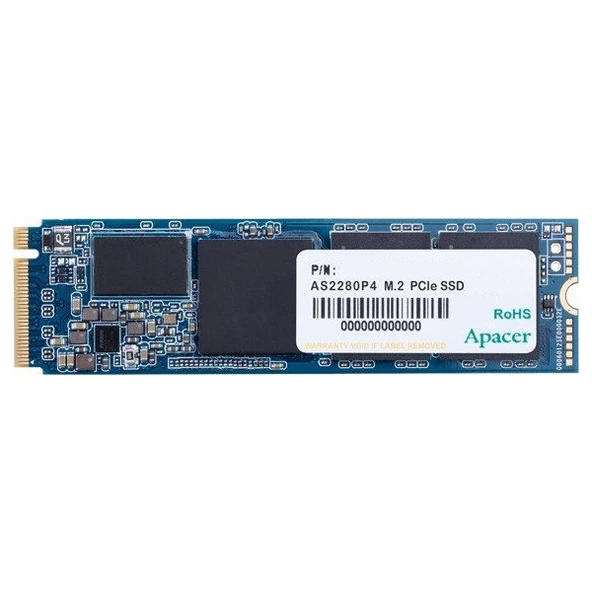 Apacer AS2280P4 512GB 2100/1500MB/s NVMe PCIe Gen3x4 M.2 SSD Disk (AP512GAS2280P4-1) - 2