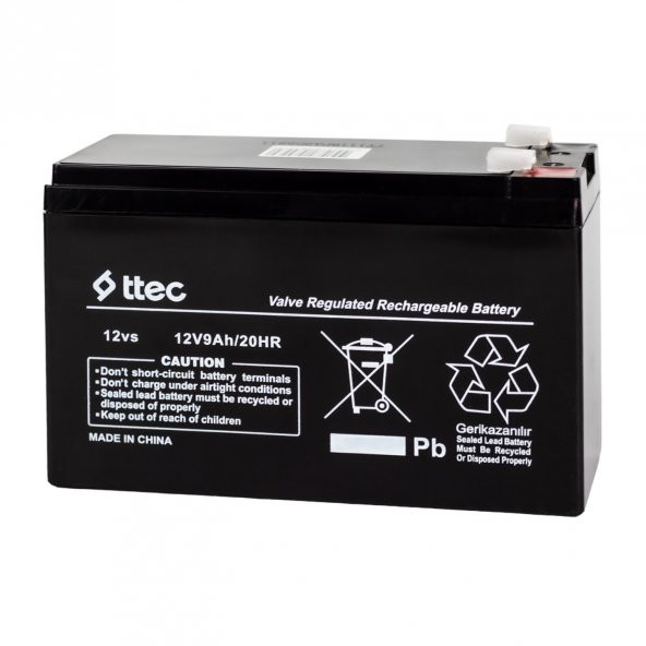 TTEC 12 VOLT - 9 AMPER AKÜ (150 X 65 X 90 MM) - 1