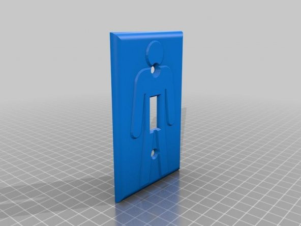 Açık / Kapalı Işık Anahtarı Plakası Plastik Aparat - 2