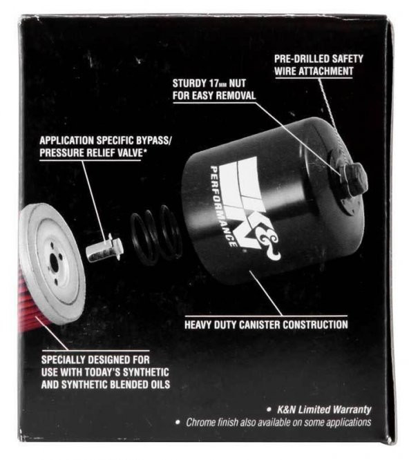 K&N KN-153 2020-2022 Ducati Scrambler Icon Dark Uyumlu Yağ Filtresi - 5