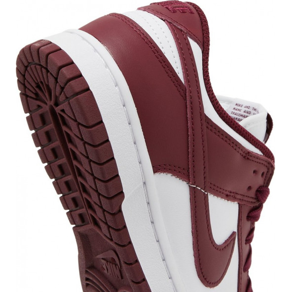 Nike Dunk Low Bordeaux Kadın Spor Ayakkabı - 5