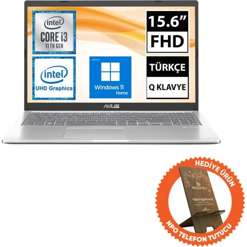 Asus X515EA-BQ967W05 I3-1115G4 12GB 512SSD 15.6" Fullhd W11H Taşınabilir Bilgisayar - 5
