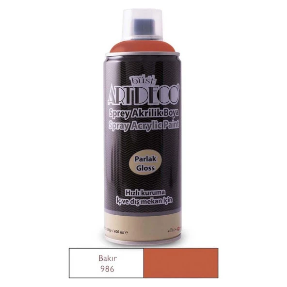 Artdeco Akrilik Sprey Boya 400 ML Bakır Sprey Akrilik Boya