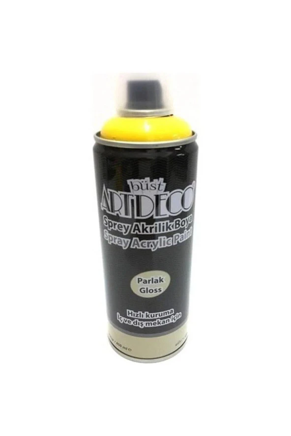 Artdeco Akrilik Sprey Boya 400 ML Sarı Sprey Akrilik Boya