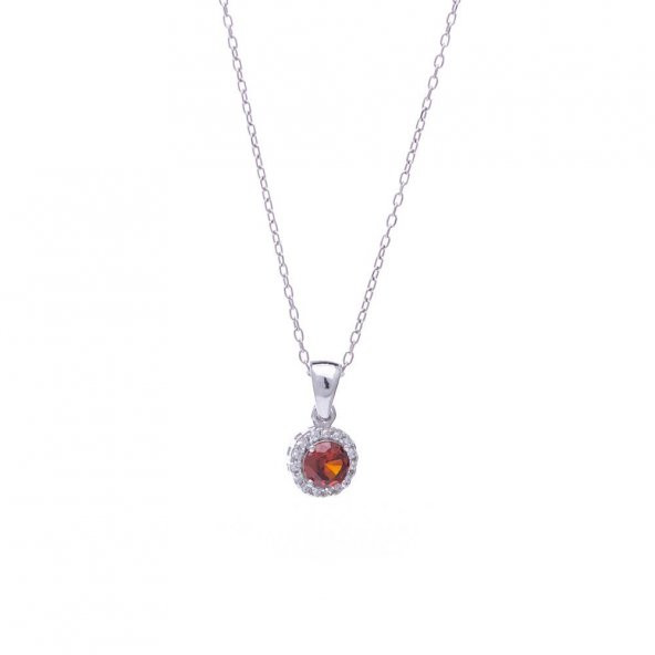 Kırmızı Zirkon Taşlı 925 Ayar Gümüş Kadın Üçlü Tektaş Set - 3