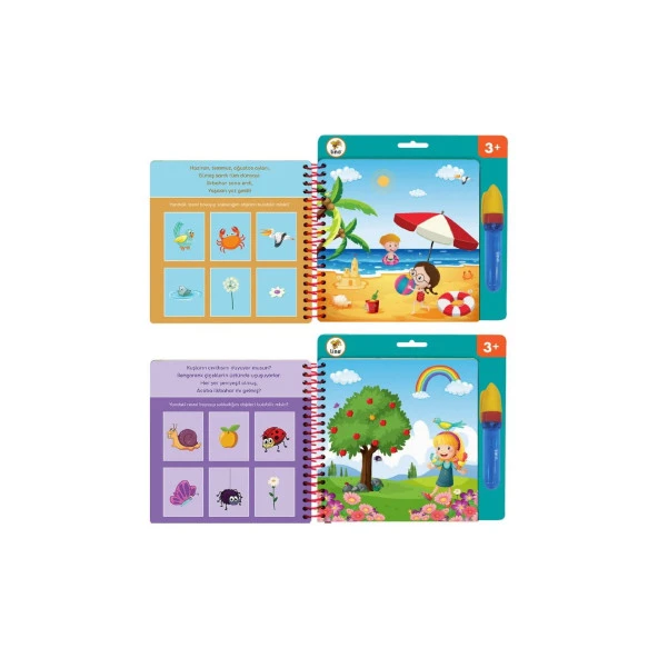 Lino Aqua Magic Book Mevsimler Sihirli Boyama Kitabı - 2