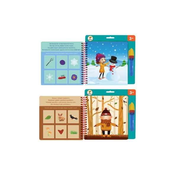 Lino Aqua Magic Book Mevsimler Sihirli Boyama Kitabı - 3