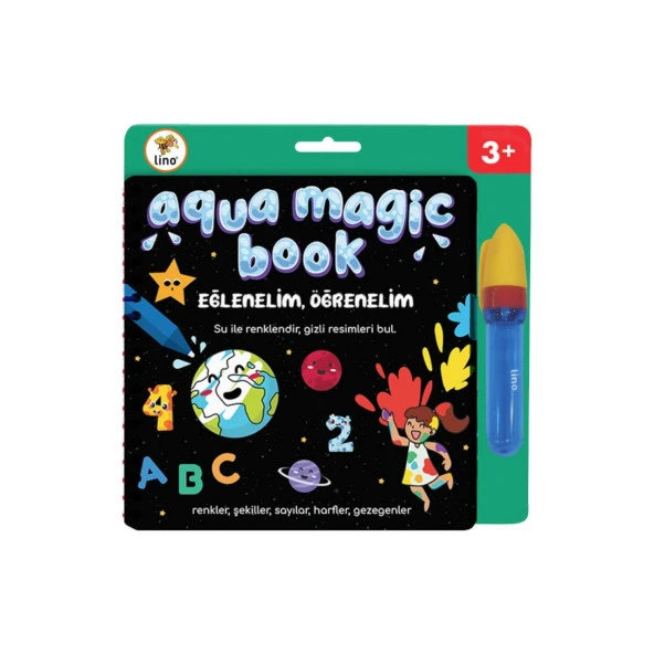 Lino Aqua Magic Book Eğlenelim Öğrenelim Sihirli Boyama Kitabı