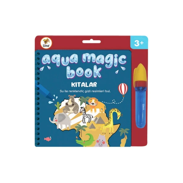 Lino Aqua Magic Book Kıtalar Sihirli Boyama Kitabı