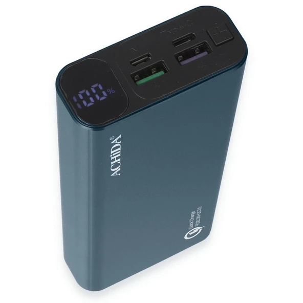 Achida P8 22.5W 20000 mAh QC3.0 Led Ekranlı Powerbank - 4