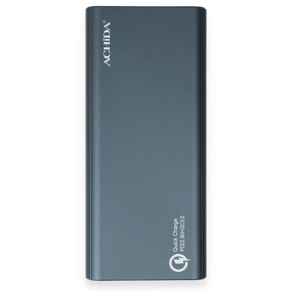 Achida P8 22.5W 20000 mAh QC3.0 Led Ekranlı Powerbank - 2