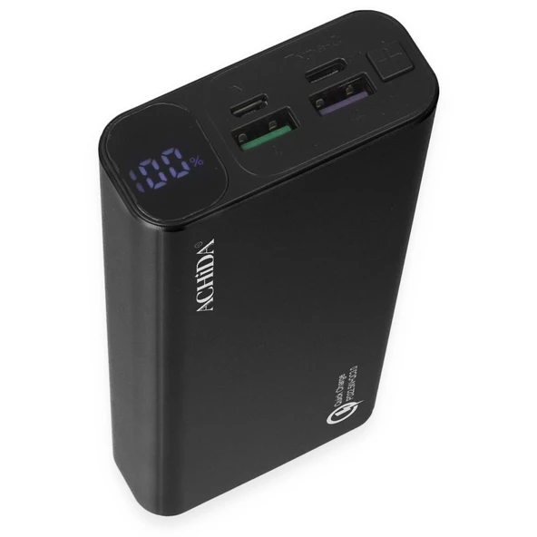 Achida P8 22.5W 20000 mAh QC3.0 Led Ekranlı Powerbank - 7