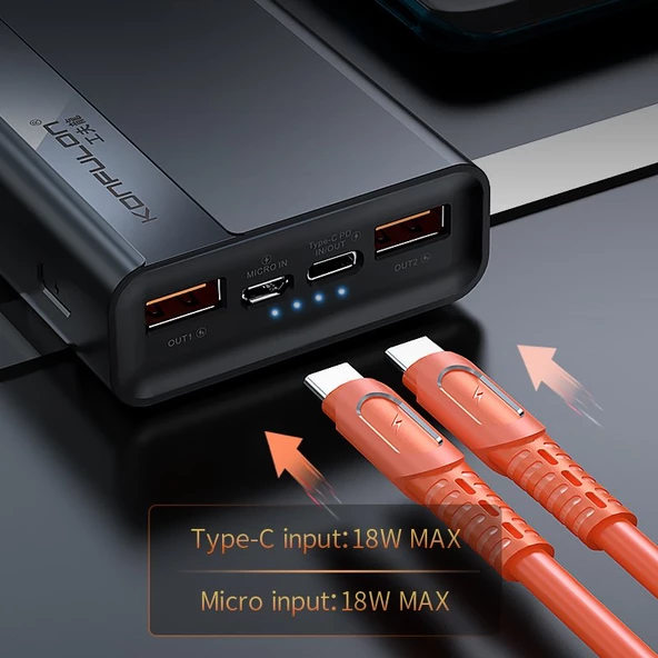 Konfulon A16Q 22.5W 20000 mAh QC3.0 Powerbank - 12
