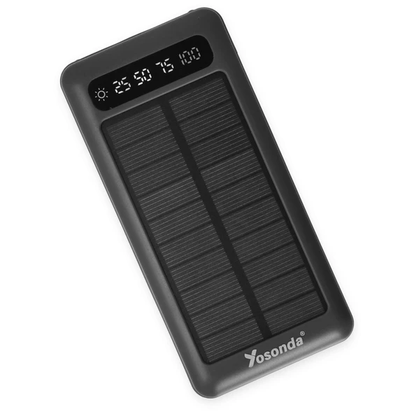 Yosonda A79 20000 mAh Solar Şarj Özellikli 4in1 Ekranlı Powerbank - 7