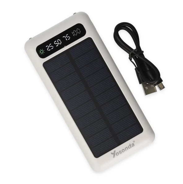 Yosonda A79 20000 mAh Solar Şarj Özellikli 4in1 Ekranlı Powerbank - 6