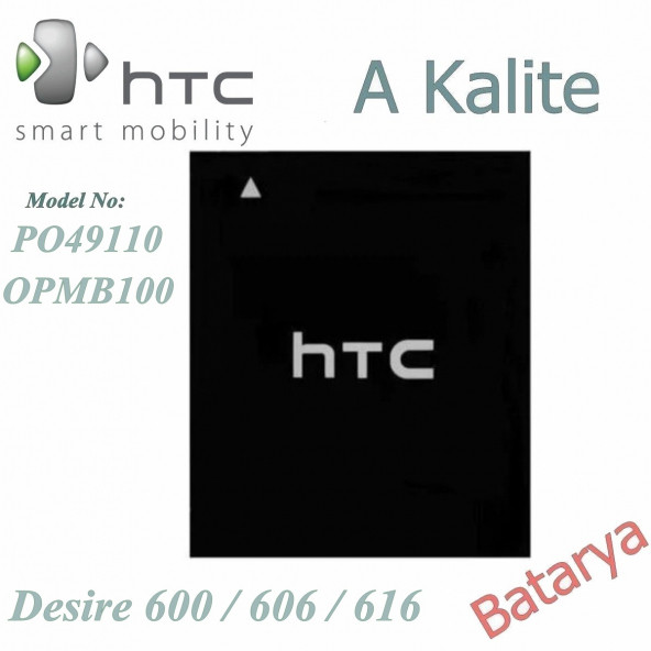 HTC BOPBM100 Batarya Desire 616 Uyumlu Yedek Batarya