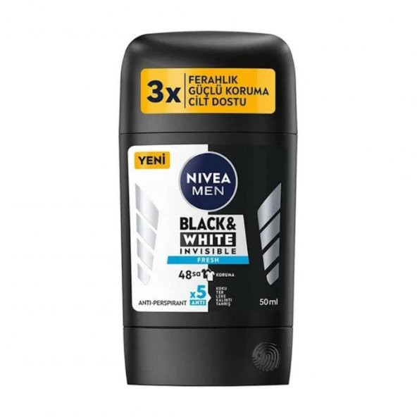 Nivea Stick 50 Ml Black & White Fresh Bay