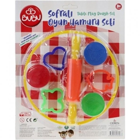 Bu-Bu Oyun Hamuru Seti Sofralı 3x15 GR BUBU-OH0002 ürün görseli 1