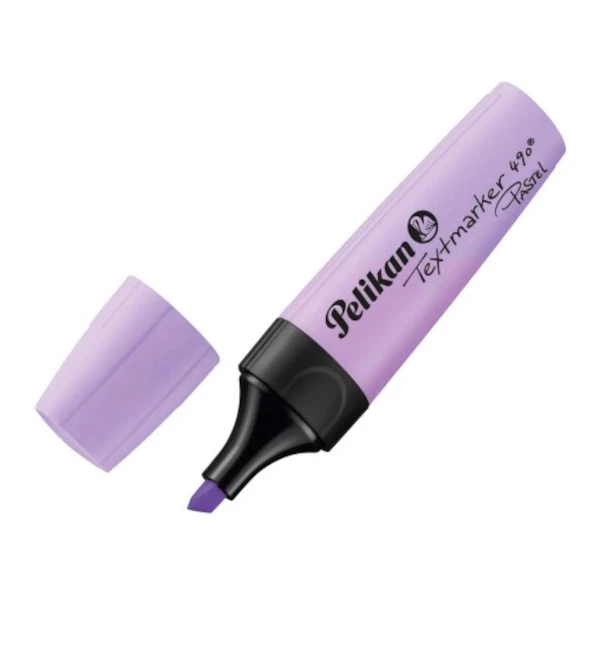 Pelikan Fosforlu Kalem Pastel Lavanta Fosforlu İşaretleme Kalemi (10 Lu Paket)