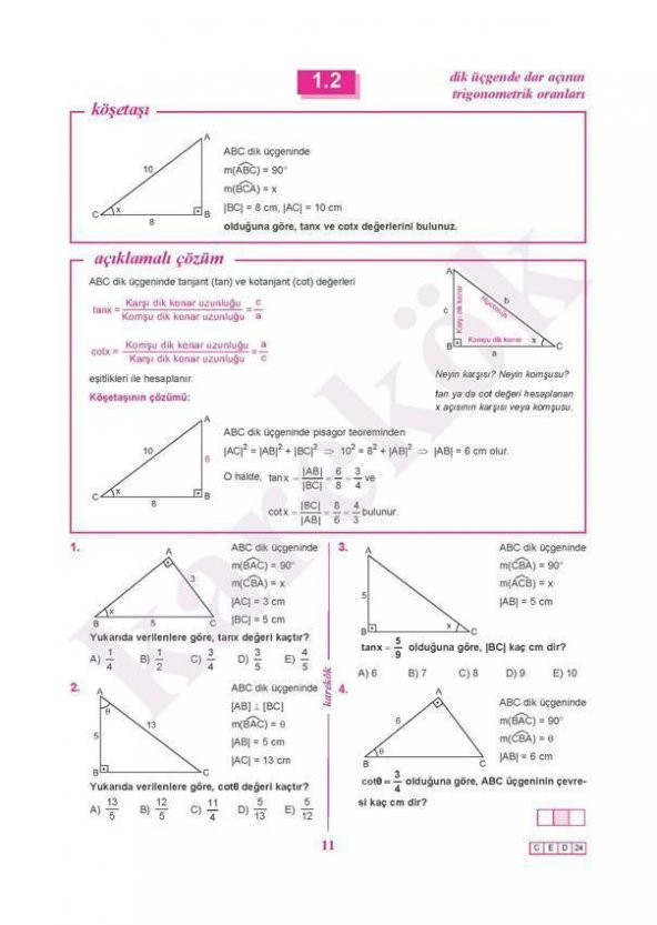 Trigonometri Sıfır Karekök Yayınları - 3